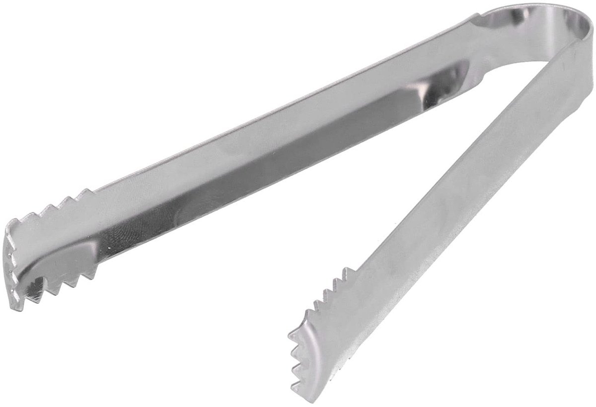 MTTproducts- Serveertang RVS - Mini IJs Tong - Keukentang - Voedsel Tang - 16x5cm - Duurzaam Roestvrij Staal - Ijsklem