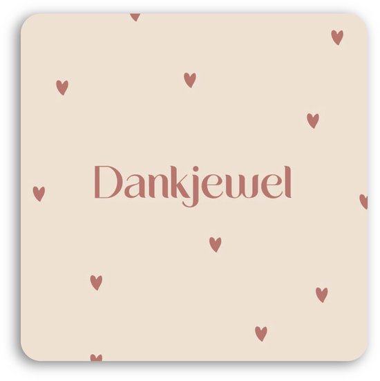 Bedankt kaartjes mini - 50 stuks - Cadeaulabels dankjewel - Bedank kaart collega's - Bedankt labels bruiloft