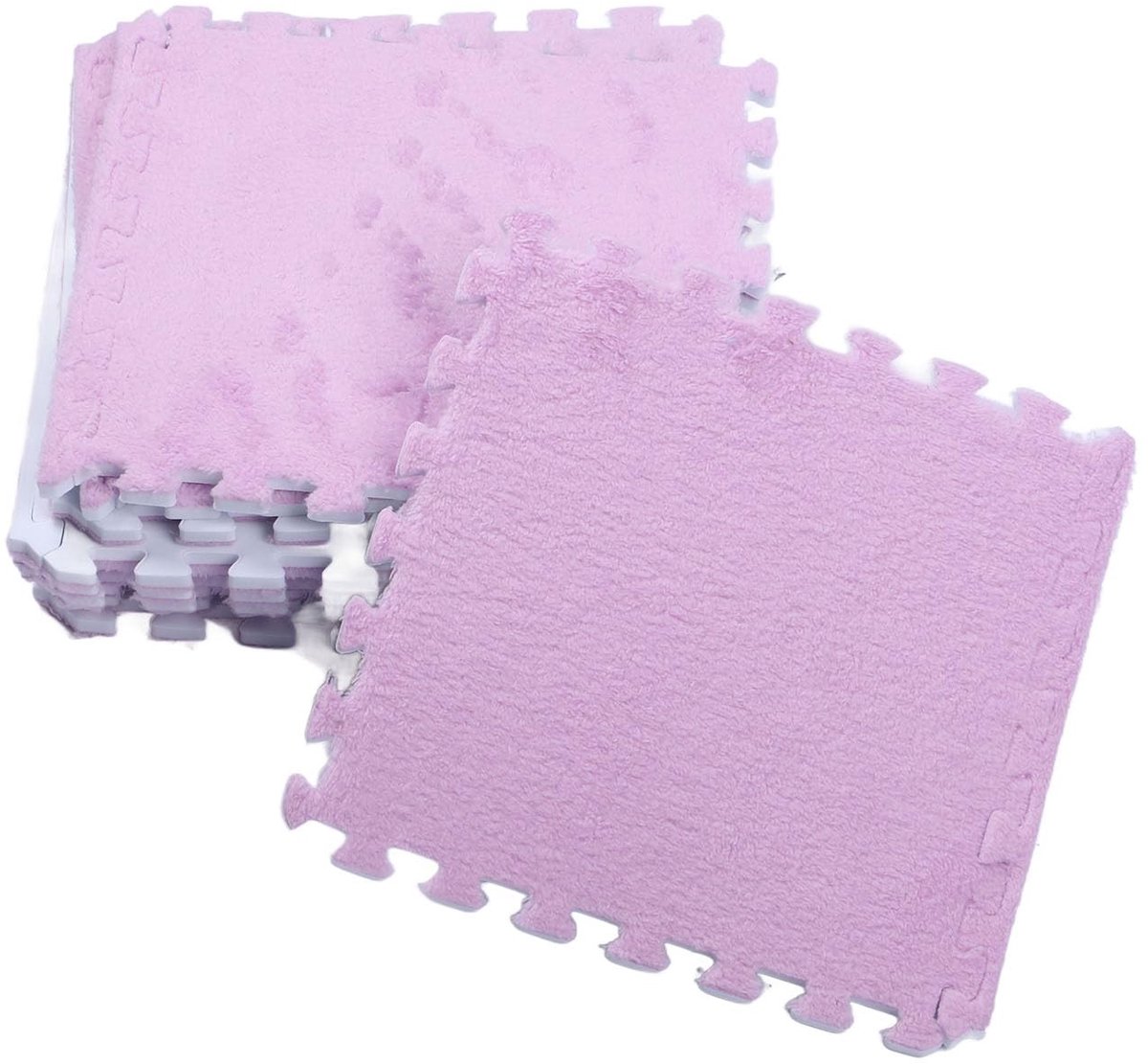 Dailygoods- Schuimrubberen Matten 10 Stuks - Antislip - Pluche - Op Maat Te Snijden - Eenvoudig Te Installeren - Veilig Voor Kinderen - Vloermatten