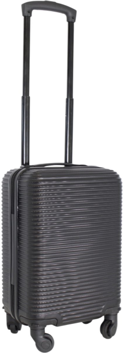 Handige compacte reistrolley - Under Seat trolley- Trolley handbagage-Past onder een vliegtuigstoel-40x30x20 cm-24 liter-Ryanair-Transavia-Easy Jet- Etc- Zwart
