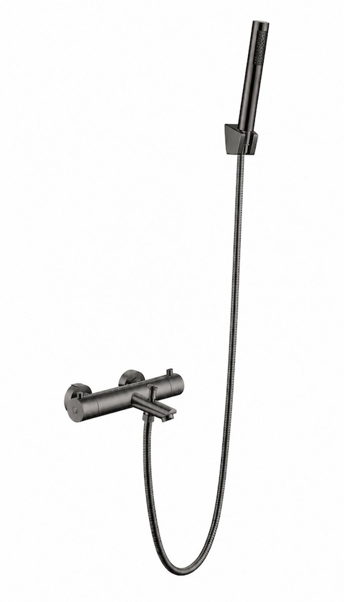 LINEA UNO - Vass - Gun metal - Thermostaat badkraan - - 201423
