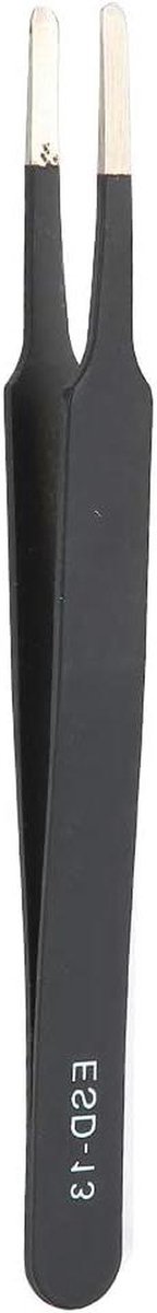 Antistatische Pincet Set - ESD Pincetten Precisie - Elektronica Reparatie - Roestvrij Staal Anti-statisch - 12.1 cm - Zilverkleurig