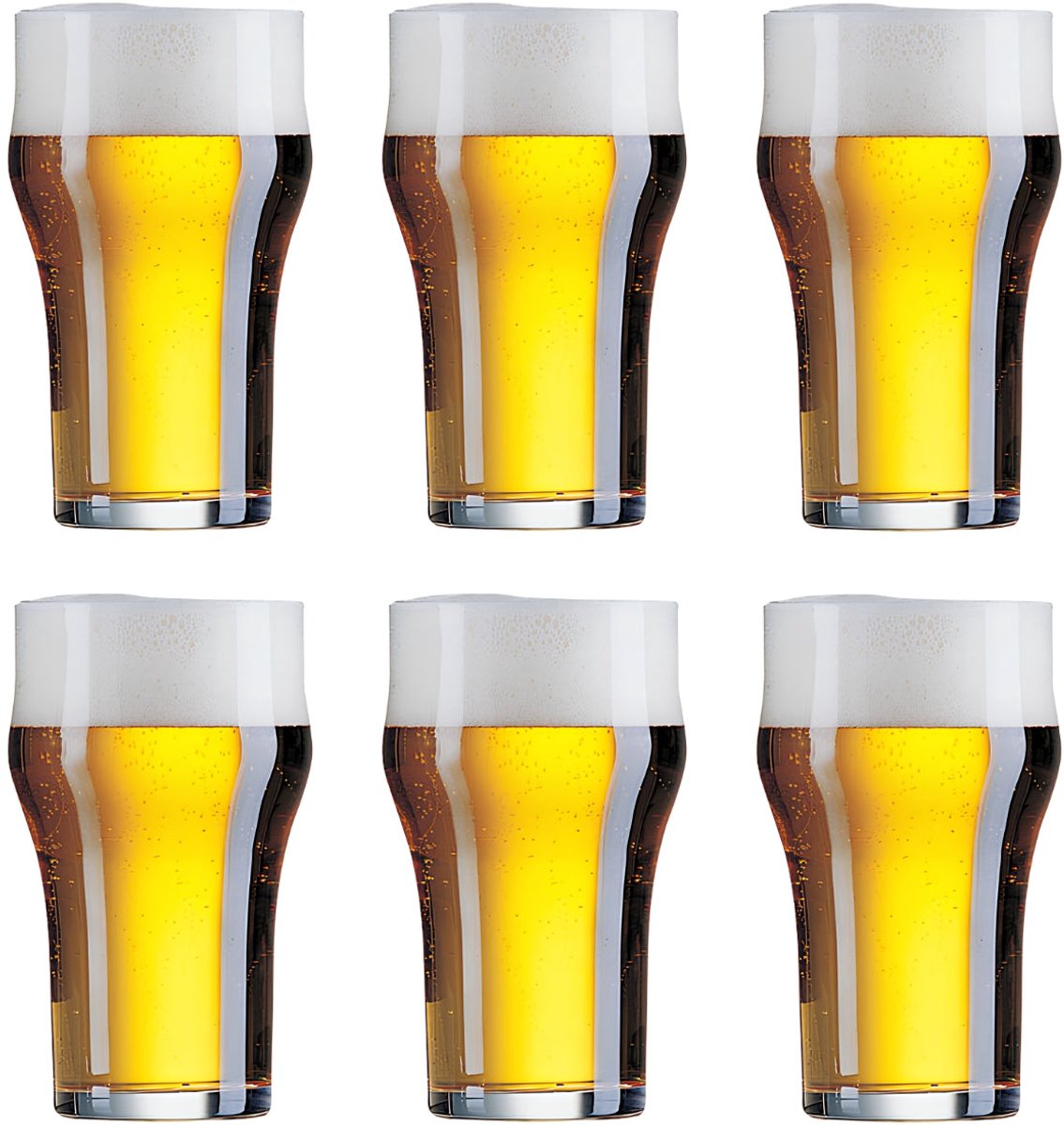 Cookinglife Engelse Bierglazen Nonic 340 ml - 6 stuks