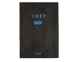 Brepols bureau agenda 2027 - ESSENTIAL (0.150) - GO AHEAD - Bureau agenda - 1 week op 2 pagina's - Weekoverzicht - Blauw - 14.8 x 21 cm