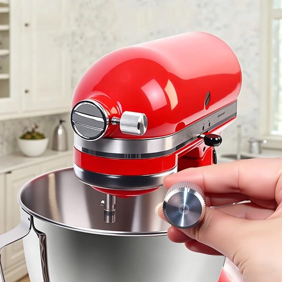 Mixer Onderdelen Set - Bevestigingsknoppen - Keuken Apparaten - Antislip Roestvrij Staal - 4 Stuks - Zilver — afbeelding 3