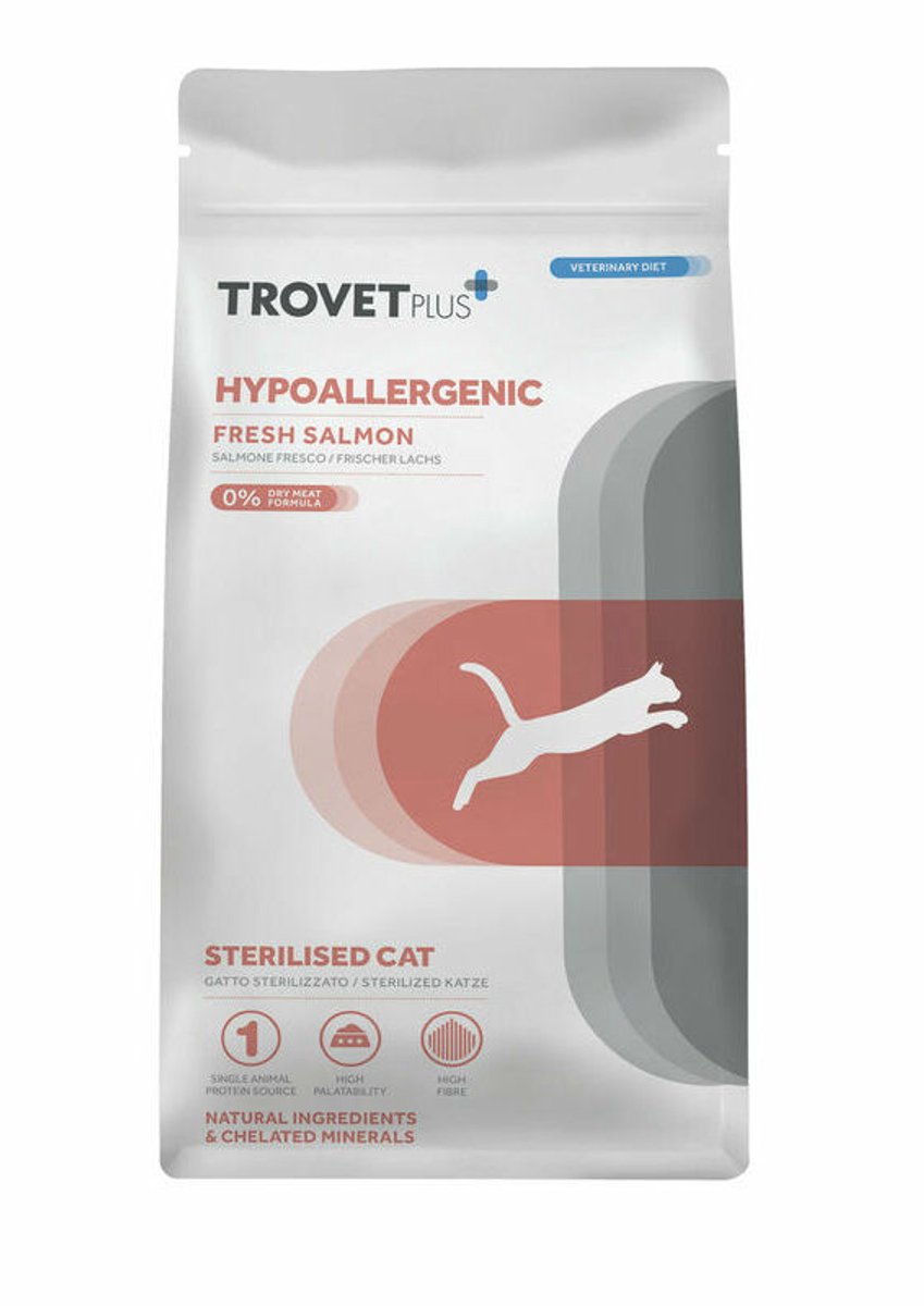 Trovet Plus gesteriliseerde katten - hypoallergeen zalmvoer 5 kg