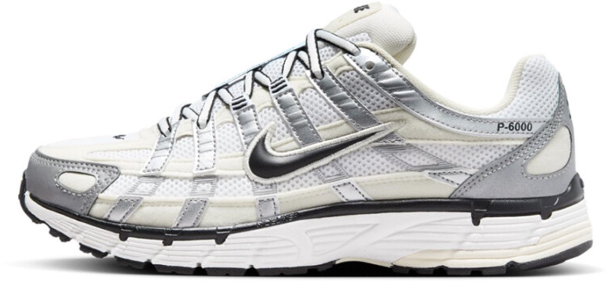 Nike P Sneakers Unisex 6000 “”Metallic Zilver