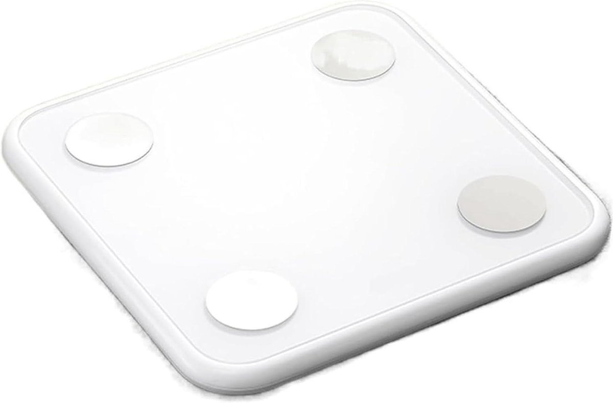Digitale Personenweegschaal - Lichaamsanalyse Weegschaal - Gezondheid Monitoren - USB Oplaadbaar - 26x26cm - Wit