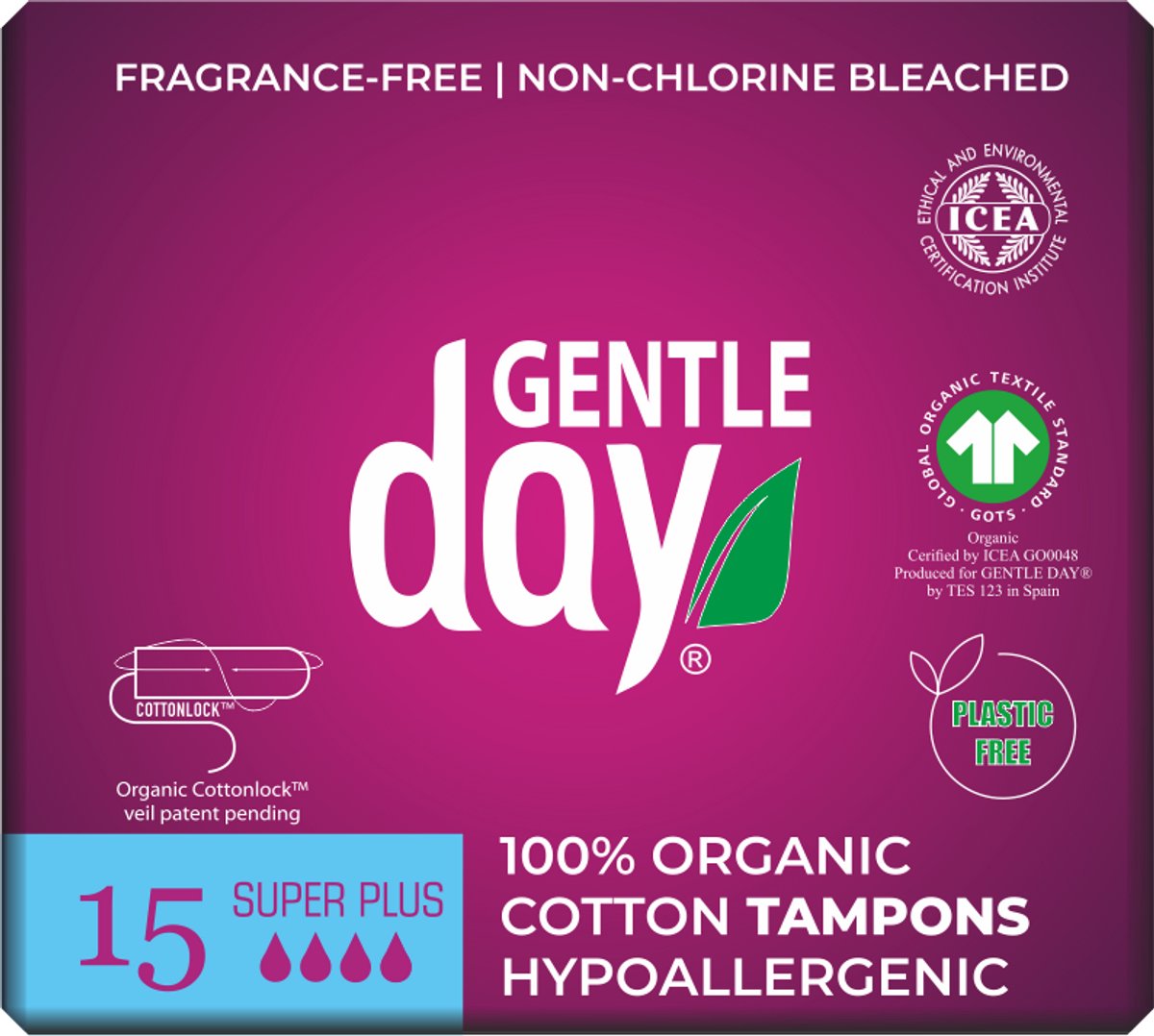 Gentle Day - Tampon super plus - 15 Stuks