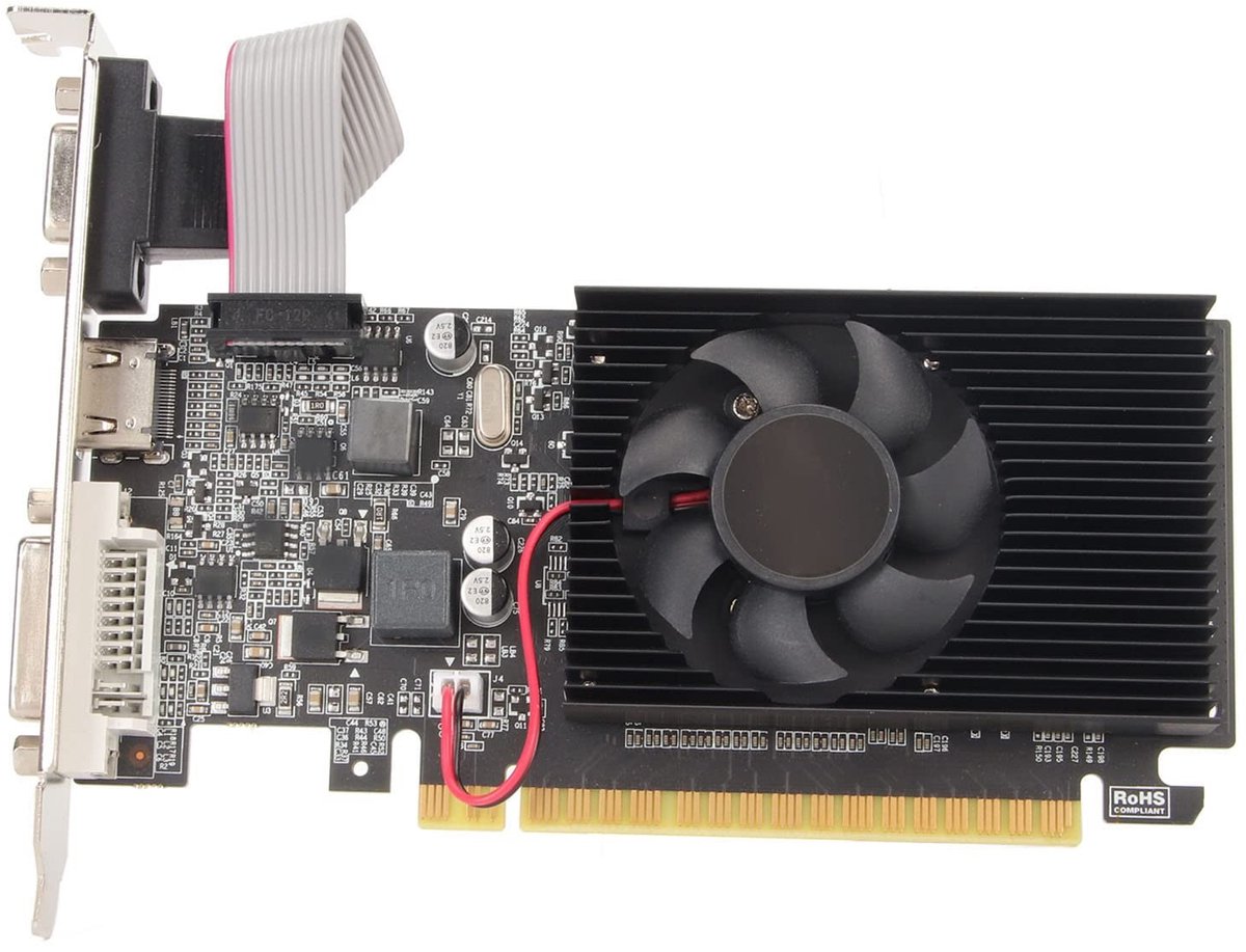 Dailygoods - 1GB DDR3 Gaming Grafische Kaart met Koelventilator