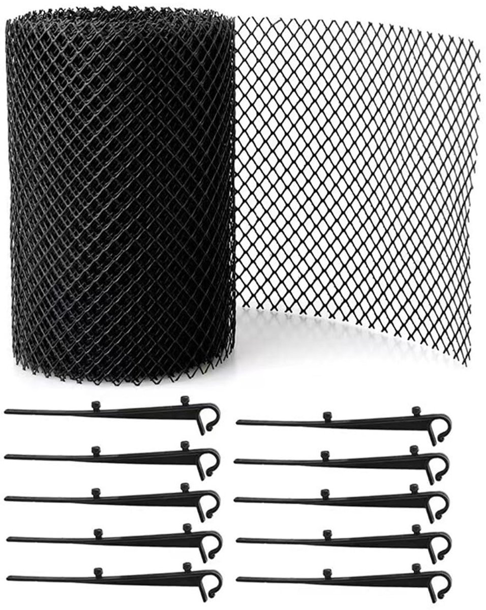 Dailygoods- Gootbescherming 15 cm x 6 m - Draadgaas - Bladeren/Vuil Blokkering - Eenvoudige Installatie - Duurzaam - Effectieve Bescherming - Dakgootbescherming