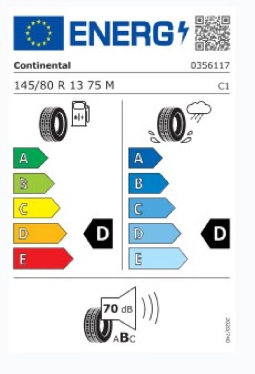Continental CONTI.eCONTACT TL 145/80 R13 75M Zomerband – foto 2