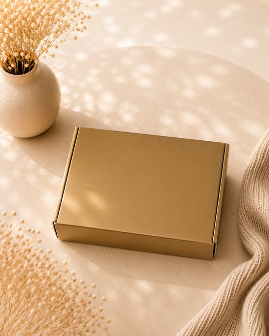 Kraampakket Beige / groen – Knuffel Konijn & Slab 100% Katoen – Baby Cadeauset – babyshower – neutraal – jongen – meisje – Gouden Geschenkverpakking – Brievenbus Kraamcadeau — afbeelding 2