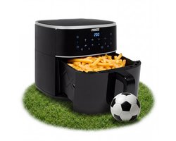 Princess Digitale Airfryer XL 182244 - 6 liter - Groot - PFAS vrij - Heteluchtfriteuse - Zwart - Digital Touchscreen - 8 Automatische Programma's - Inclusief in hoogte verstelbaar Grillrack - WK