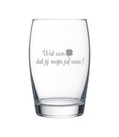 gravering - waterglas - waterglas met gravering - uniek cadeau - bedankt juf - bedankt meester - meester en juffen dag - einde schooljaar - cadeau van glas - zandstraal gravering - bedankt -
