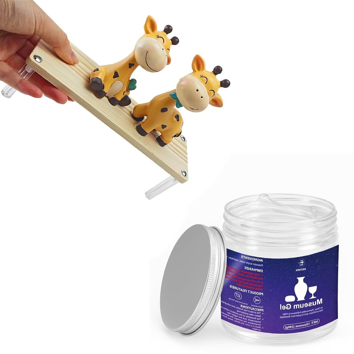 12 oz Museum Putty Gel - Verwijderbare Klei met Sterke Hechting, Herbruikbaar en Geschikt voor Metaal, Keramiek, Glas, Plastic en Hout