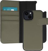imoshion Hoesje - Geschikt voor Apple iPhone 14 - Uitneembare 2-in-1 Luxe Bookcase - Groen