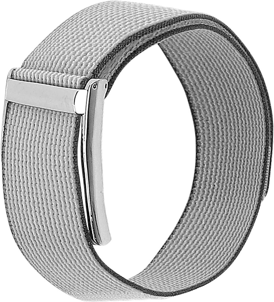 Biceps Band - Bovenarmband Tracker - Sporten Fitness - Metalen Frame - 42 cm Band - Grijs Wit