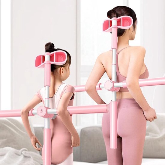 Yoga Sticks Tool - Postuur Corrector - Lichaamshouding Verbeteren - Antislip Schuimhoes - 78 cm - Roze — afbeelding 4