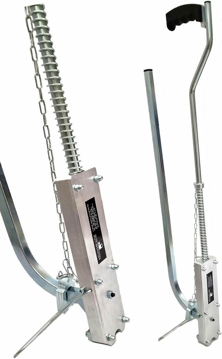 Tacker voor vloerverwarming - Nietmachine buizen - Leidingen bevestigen - Verstelbare clipdikte - 14-20 mm - Zilver