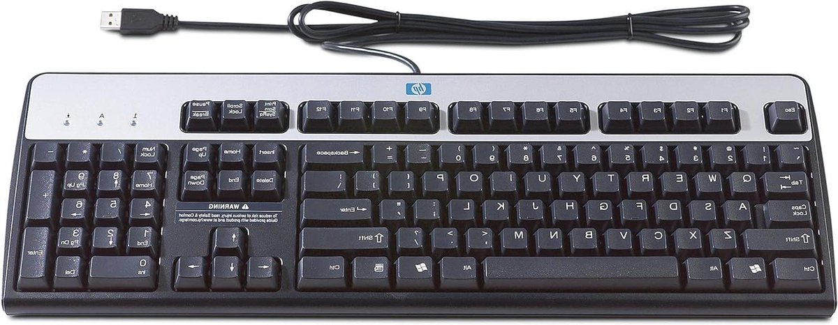 Standaard toetsenbord - USB invoer - Dagelijks gebruik - Met numeriek toetsenblok - 48 cm lang - Zilver