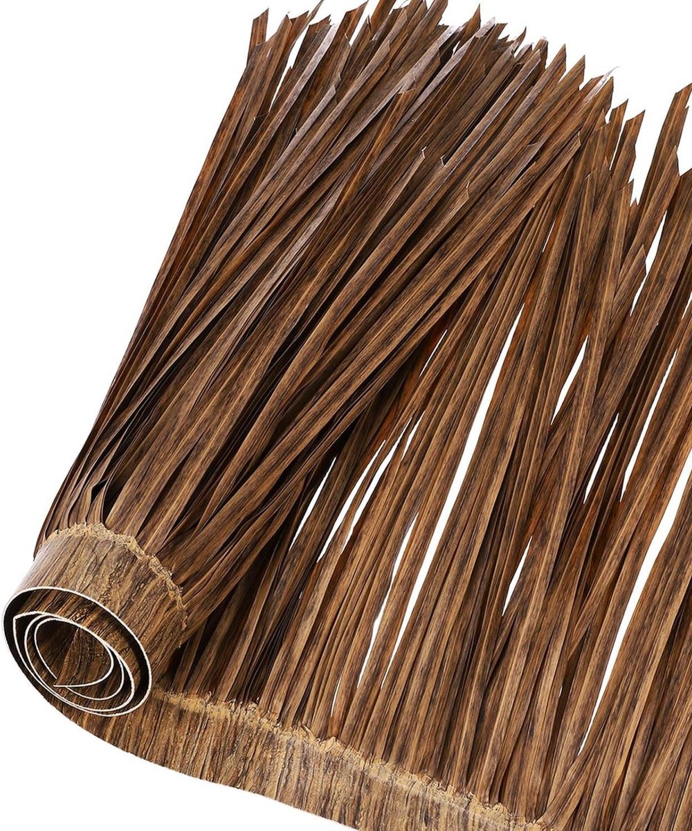 Stro dakrand - Palmbladeren rand - Tropische sfeer creëren - Waterdicht PE materiaal - 100 x 50 cm - Maïsbladmix