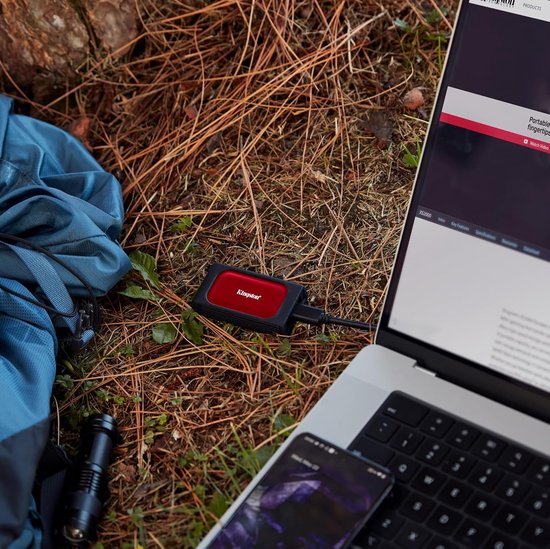 Externe SSD - Draagbare Opslag - Bestanden Back-uppen - Zakformaat Ontwerp - 2TB Capaciteit - Rood — afbeelding 4