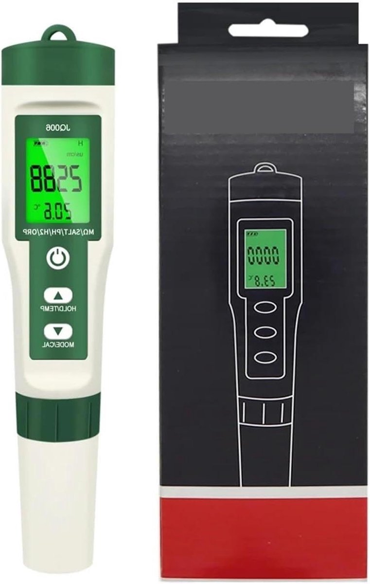 Digitale Bodemmeter - Waterkwaliteitstester - Planten Verzorgen - 10-in-1 Functionaliteit - Compact Ontwerp - Zwart