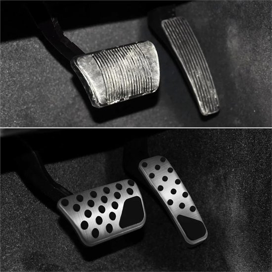 Pedaalhoezen Auto - Voetpedaal Accessoires - Verbeterde Grip - Antislip Ontwerp - 25 x 10 x 5 cm - Zwart — afbeelding 2