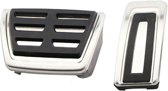 Pedaal Covers - Auto Interieur - Sportieve Rijstijl - Anti-slip Rubber - Set van 2 - Zilver — afbeelding 5