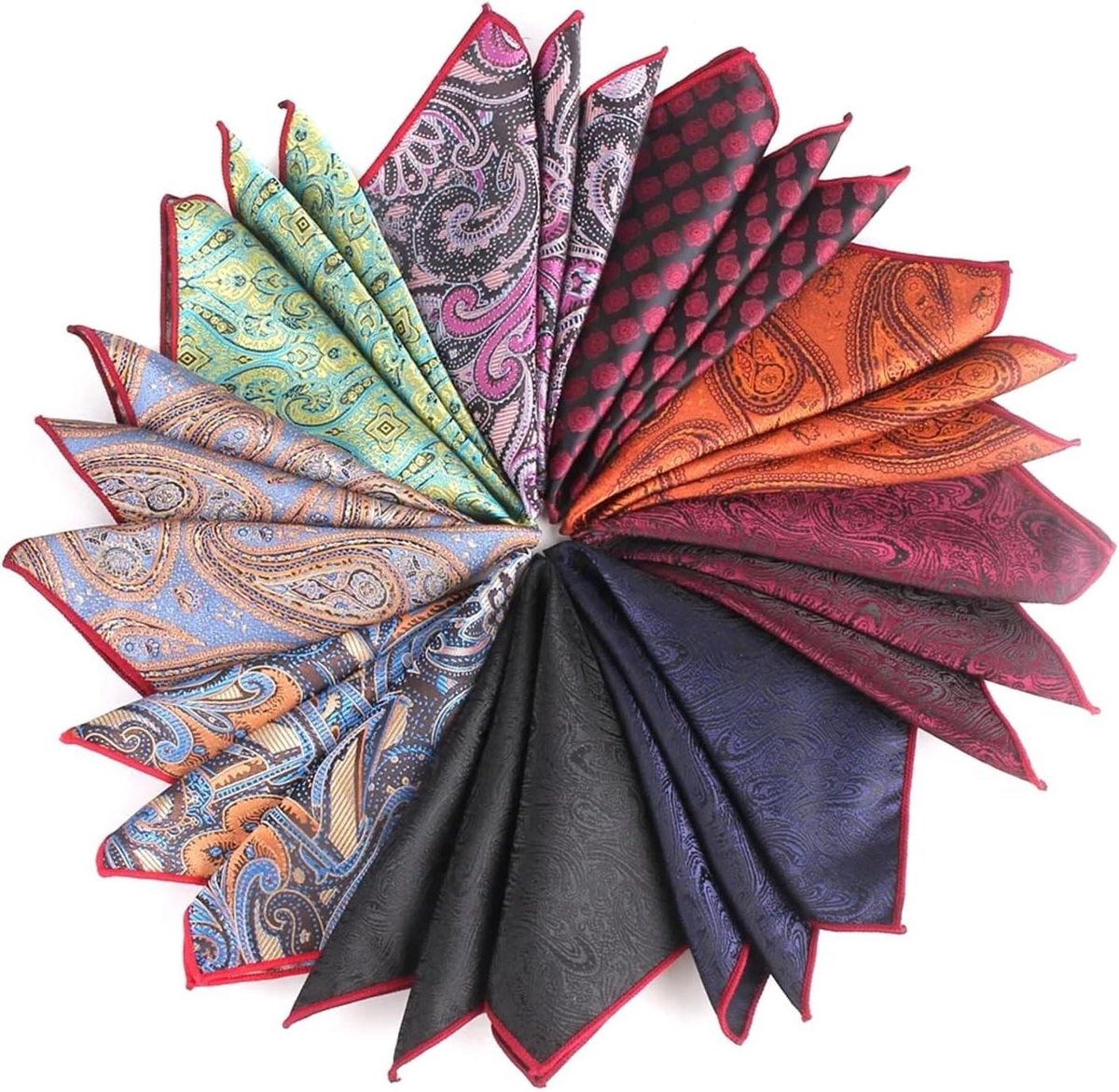 Zakdoeken stof - Vierkante servetten - Accessoire toevoegen - Zacht en ademend - 25x25 cm - 25 kleuren