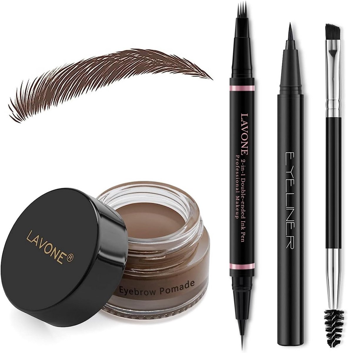 Complete Waterdichte Wenkbrauwset met Microblading Pen en Borstel