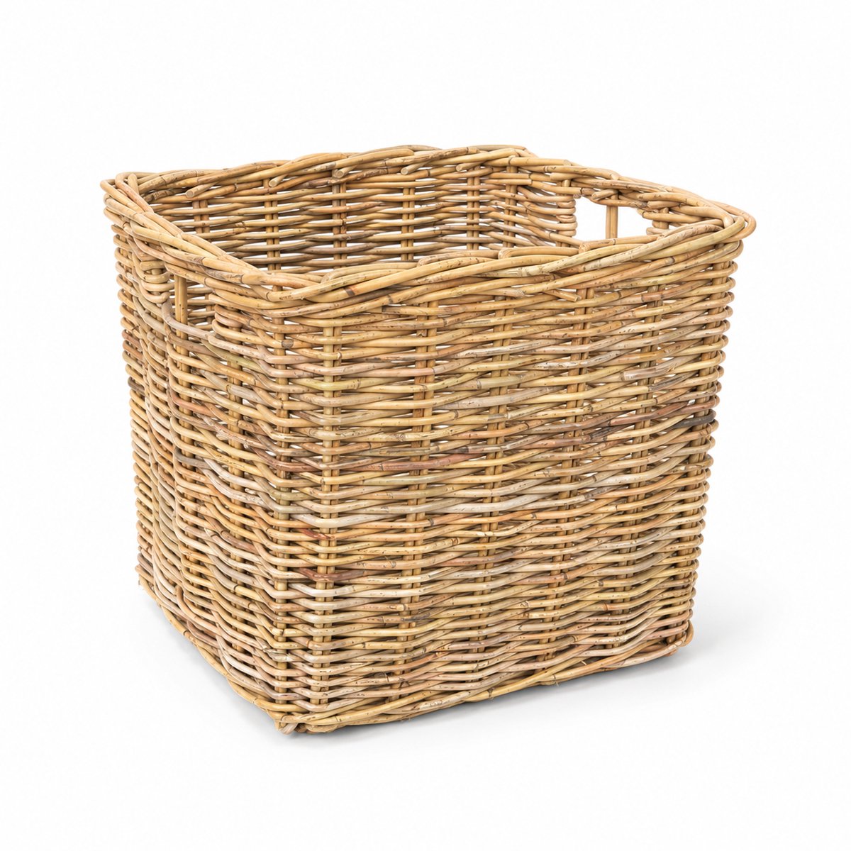 Vierkante rotan mand - Naturel - 40x40xH40 cm - Open mand - kastmand