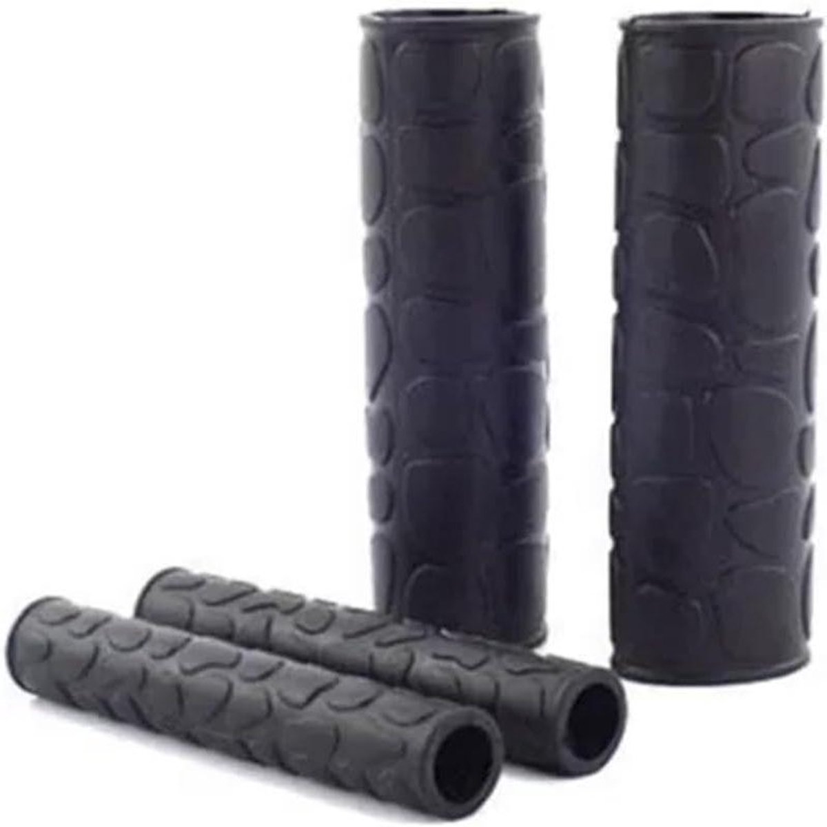Antislip Handvat Covers - Motor Grip - Veiliger Rijden - Universele Pasvorm - 4 Stuks - Zwart