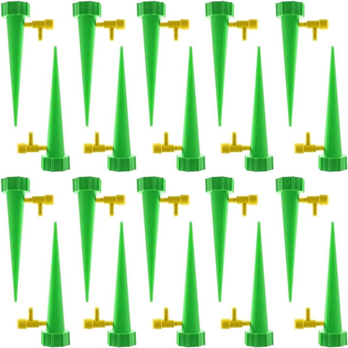 Automatische Wateringset - Plantenwater Dispenser - Planten Verzorgen - Instelbare Druppelsnelheid - 20 Stuks - Groen