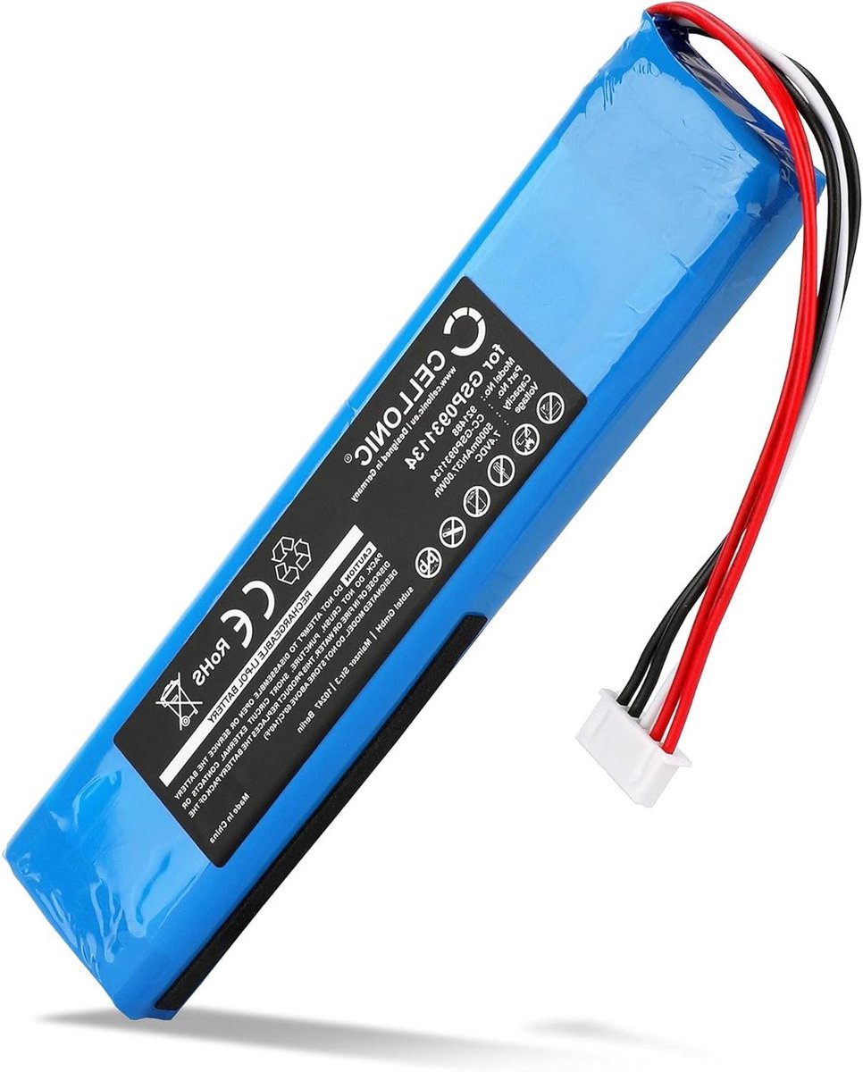 Vervangende Batterij - Accu Powerpack - Muziek Luisteren - Hoge Capaciteit - 5000mAh - Zwart
