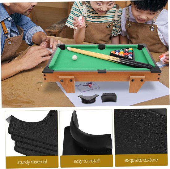 Pooltafel Pockets - Billiard Accessoires - Kinder Spelplezier - Vervangbaar Ontwerp - 6 Stuks - Zwart — afbeelding 5