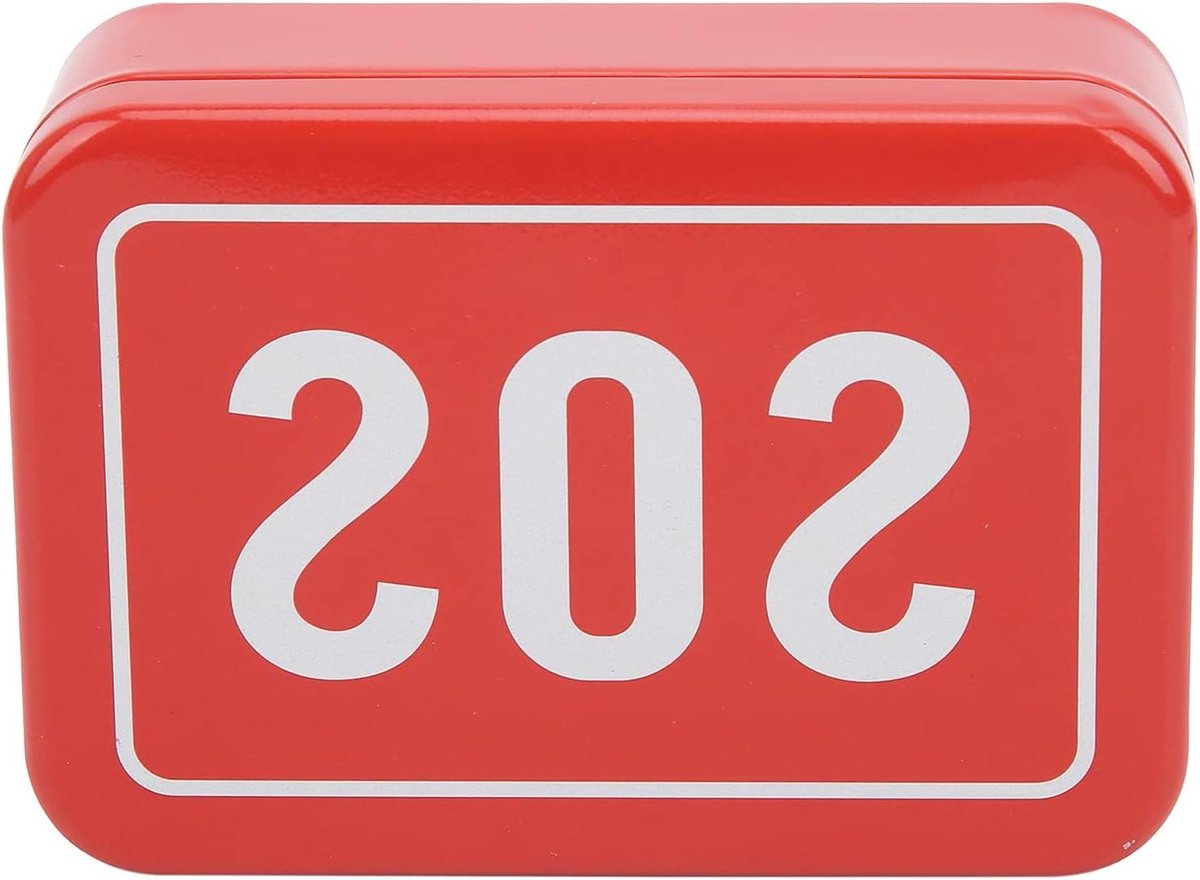 SOS Nooduitrusting Doos - Levensreddende Koffer - Veilige Opslag - Roestvrij Staal - 9x6x3 cm - Felrood