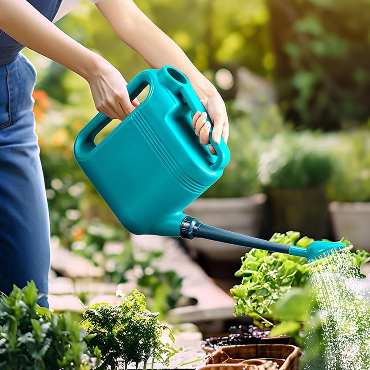 Tuingieter - Waterkruik Planten - Planten Water Geven - Lange en Korte Tuit - 5L of 8L - Meerkleurig