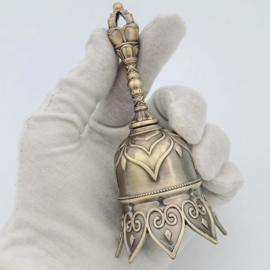 Handbel - Geluidsgenerator - Klassikaal Management - Helder Luid Geluid - 12 x 5 cm - Metaal — afbeelding 4