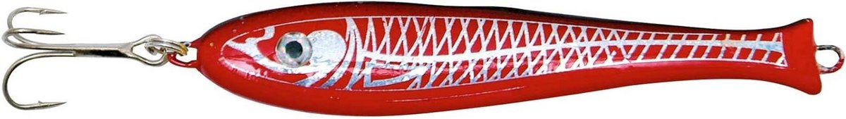 Pilker Lokaas - Zeevisserij Lokaas - Zeevissen - Opvallend Loopgedrag - 75 g - Rood Zwart