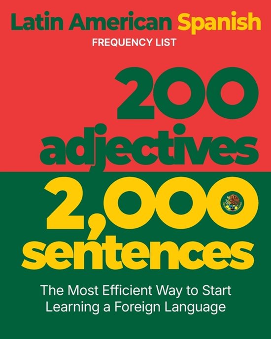 200 Adjectives 2,000 Sentences - a Latin American Spanish Fr ... - cover
