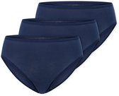Schiesser 3PACK Slip Essentials Sous-vêtement Femme - amiral