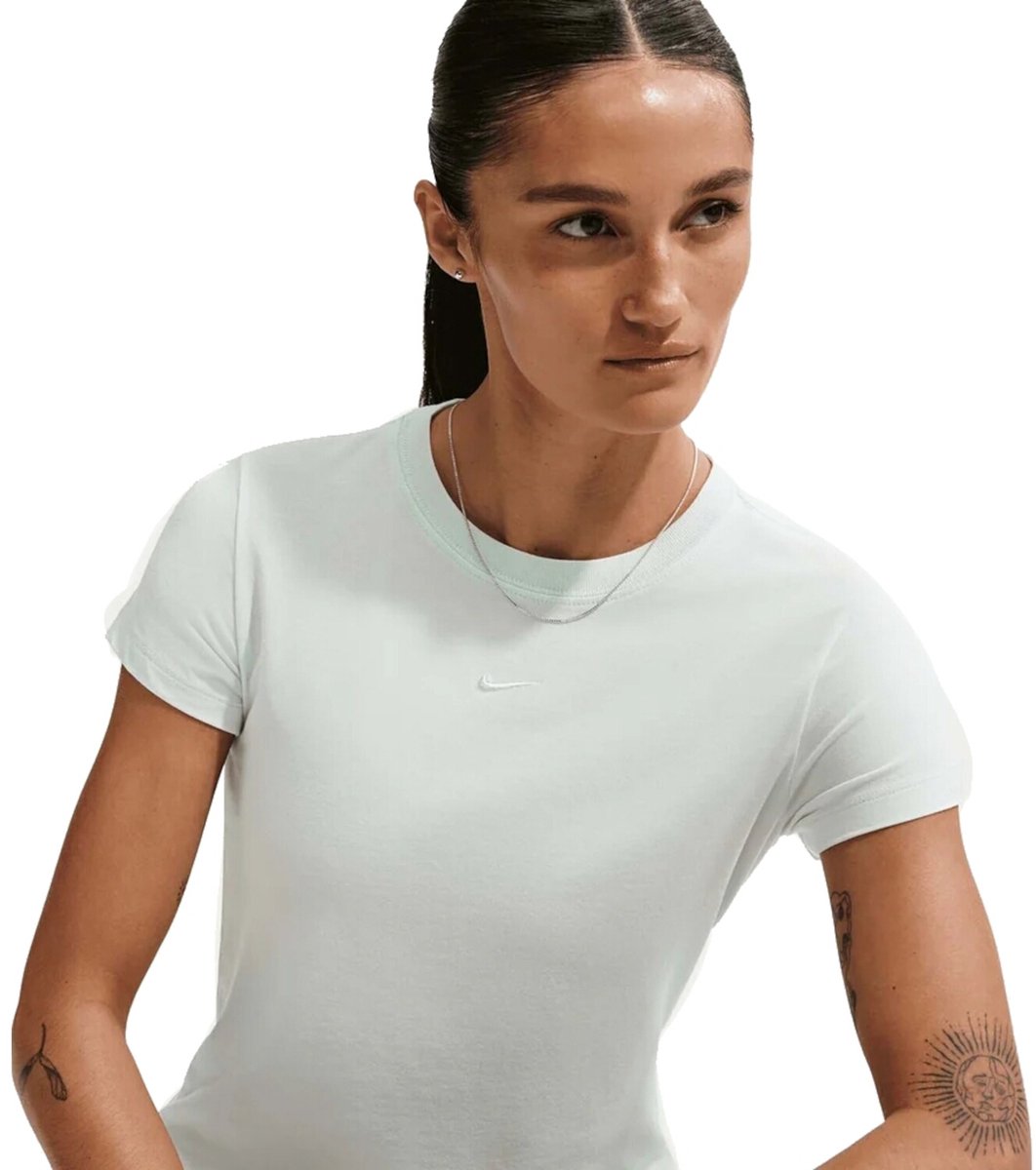 Nike Sportswear Chill Knit Dames T-shirt Fv5508-394 Kleur Groen