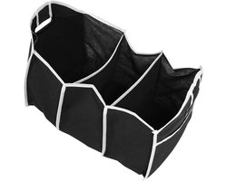 Kofferbak Organizer - Opvouwbare Tas - Auto Opslag - Drie Compartimenten - 50x32x31 cm - Zwart