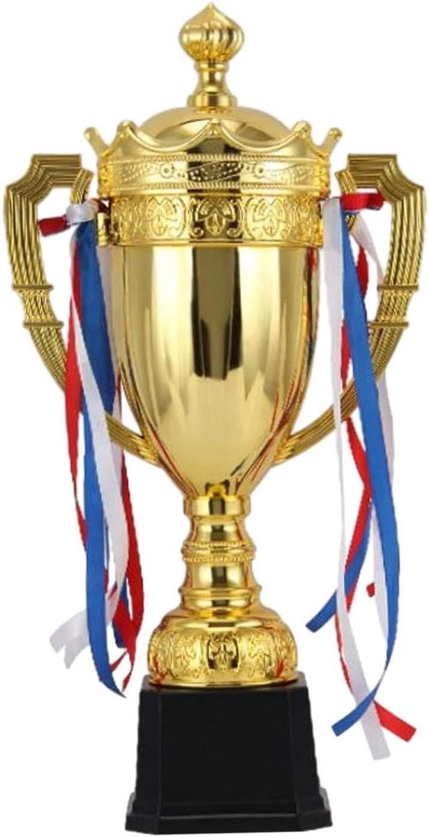 Prijs Trofee Beker - Mini Trofee - Feest Beloningen - Milieuvriendelijk Materiaal - 31 cm Hoog - Goudkleurig