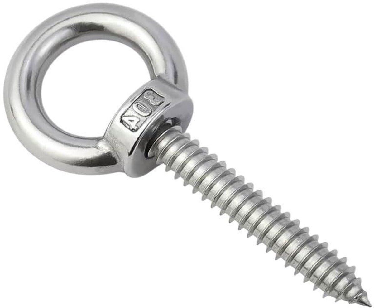 Oogbouten - Ringhaken - Bevestigen van objecten - Roestvrij staal - M8 x 50 - Metaal