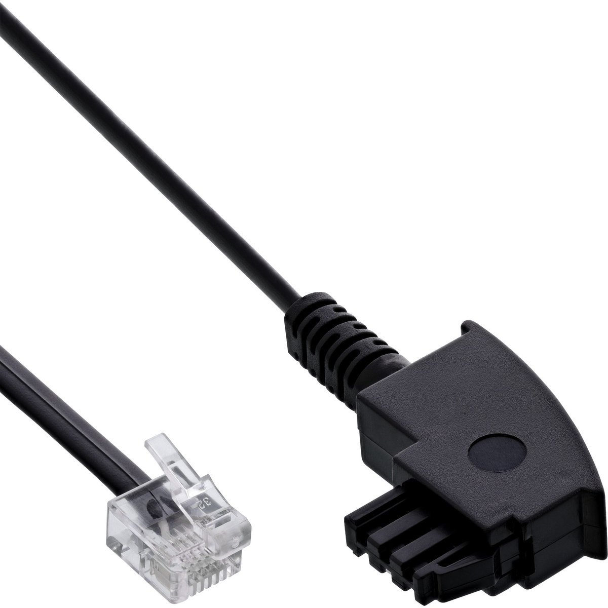 InLine® TAE-F kabel voor DSL-splitter, TAE-F ST naar Western 6/2 DEC ST, 25m