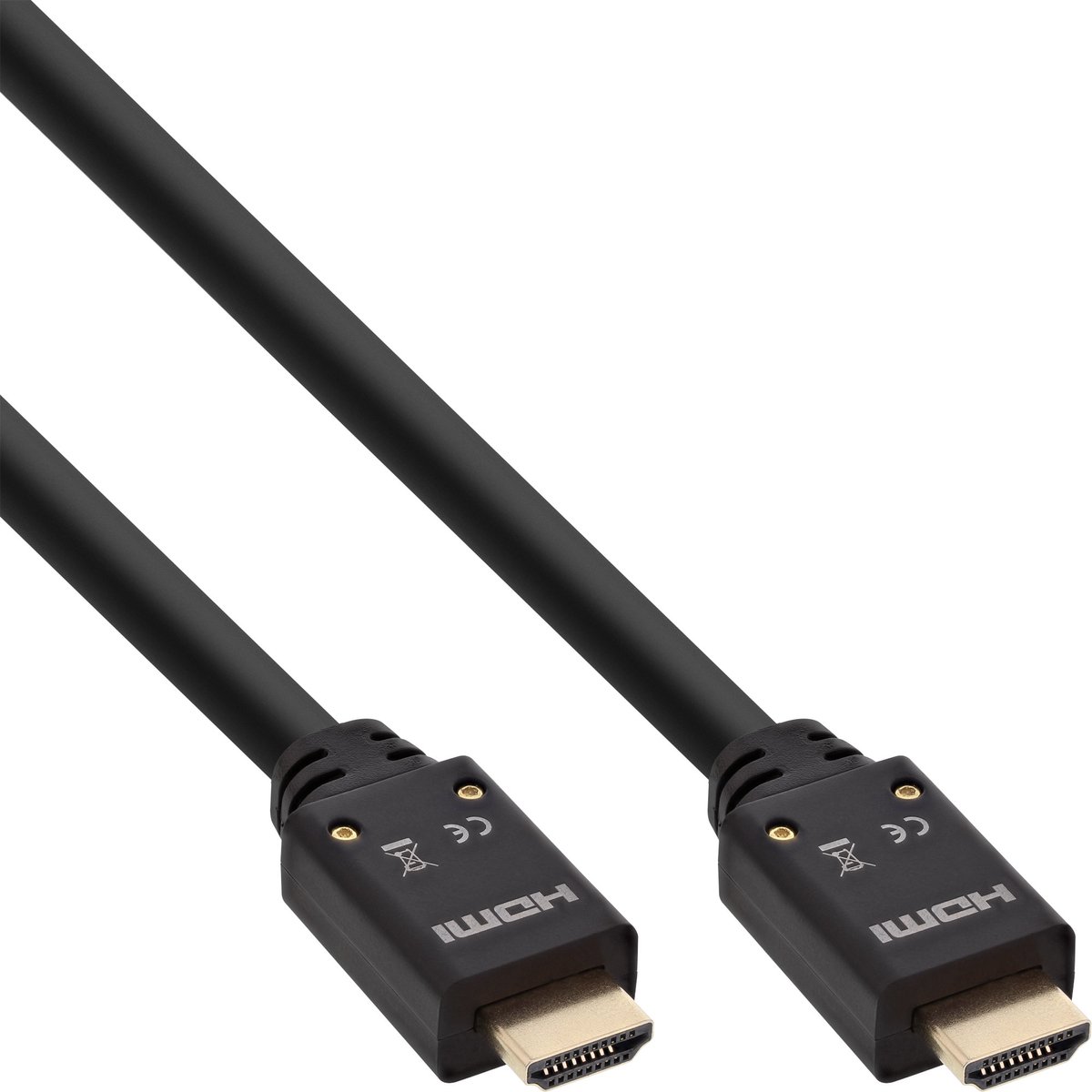 InLine® HDMI actieve kabel, HDMI High Speed met Ethernet, 4K2K, male / male, 15m