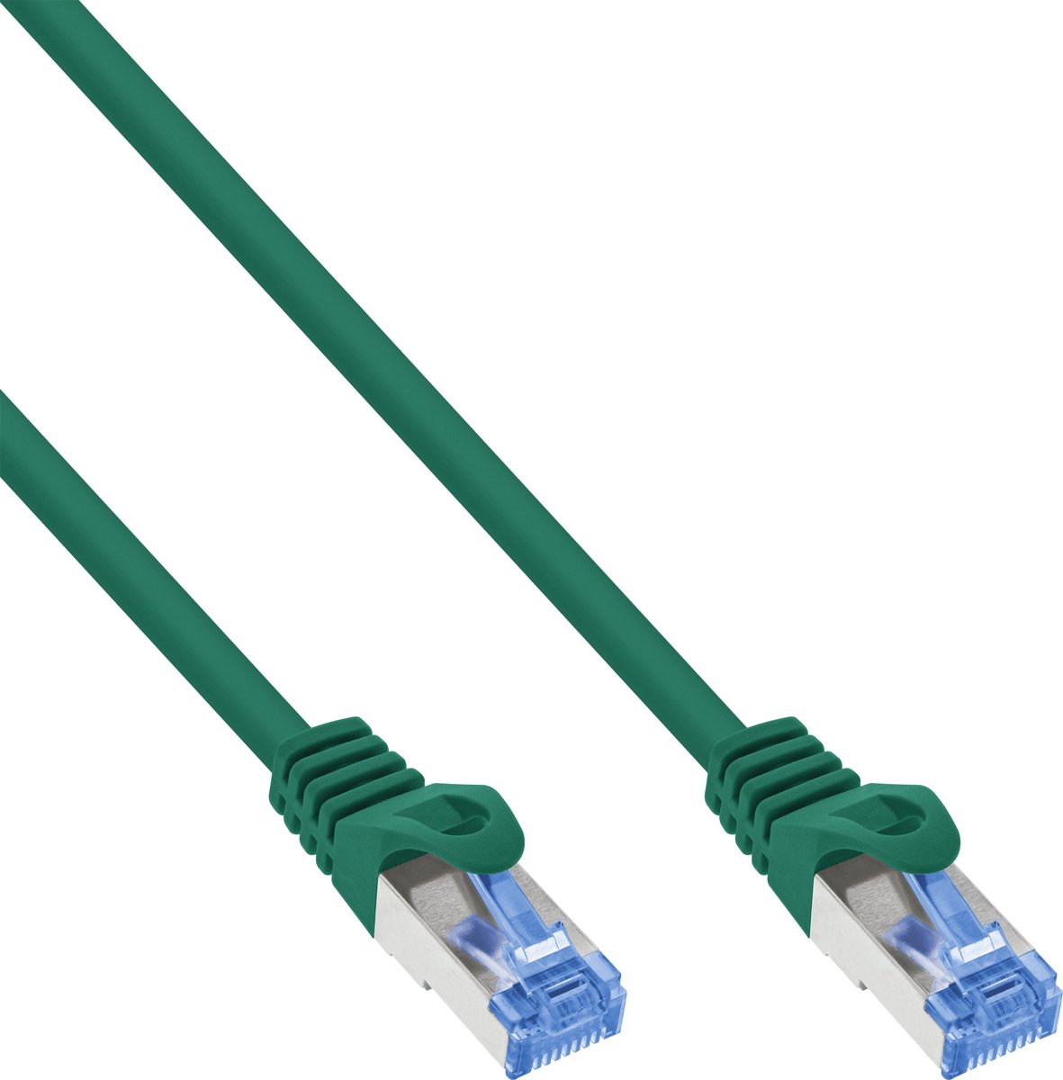 InLine® patchkabel, Cat.6A, S/FTP, TPE (LSZH), CCA, groen, 0,5m